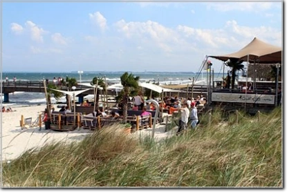 Beach club on the Baltic Sea near Scharbeutz