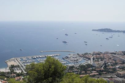 View of Beaulieu and Cap Ferrat 