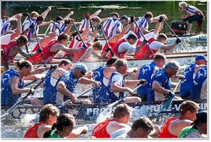 dragon boat race in Hamburg