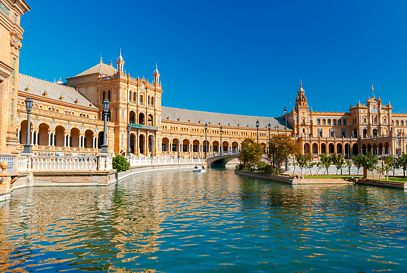 The spanish place in Seville, target point for team building rallies