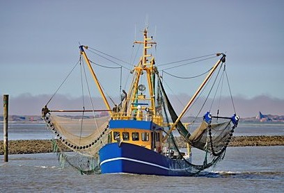 Fishing boat on the North Sea