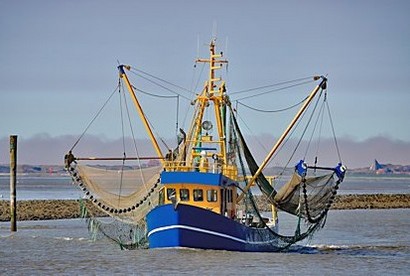 Fishing boat on the North Sea