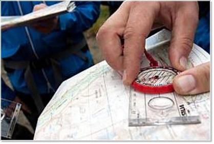 Orientation with map & compass