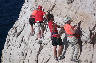 Incentive in Provence / Marseille: Free rock climbing