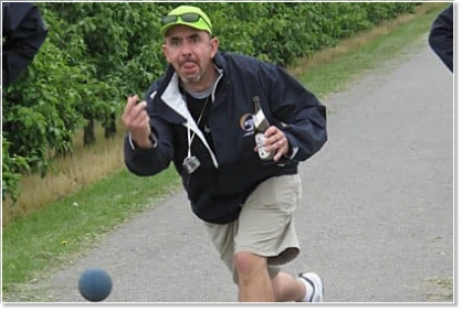 "Boßler" throwing the bowl